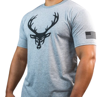 Bucked Up Flag Shirt Black/Gray