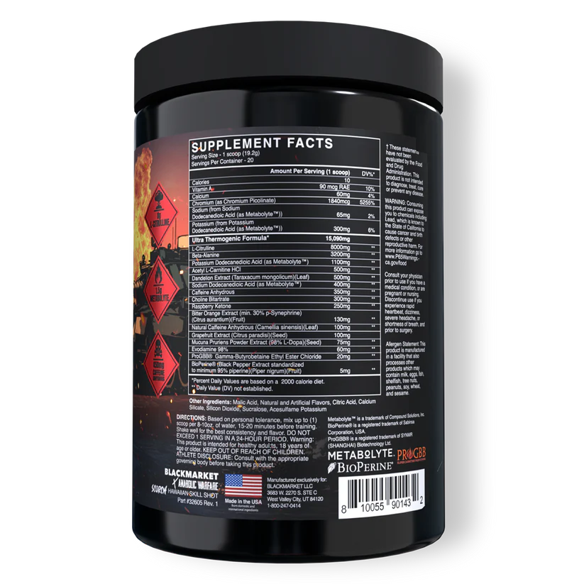 Blackmarket X Anabolic Warfare Scorch Pre-Workout