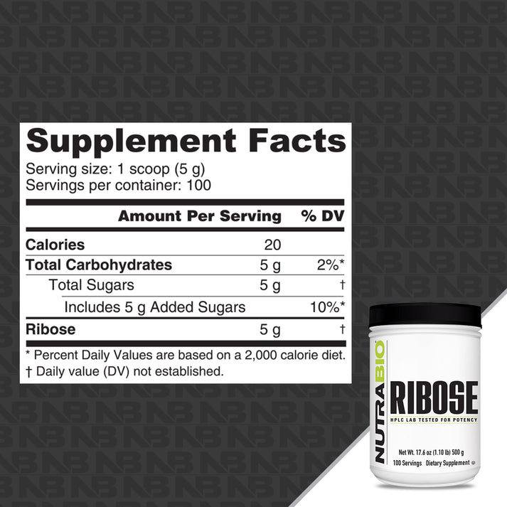 Nutra Bio Ribose Powder 500g