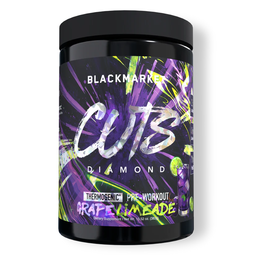 NEW Blackmarket CUTS Diamond Pre-Workout Grape Limeade
