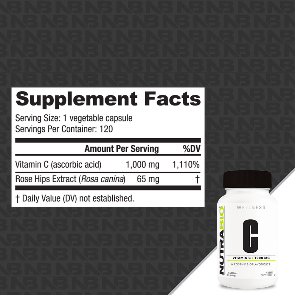 Nutra Bio Vitamin C 1000mg 120caps