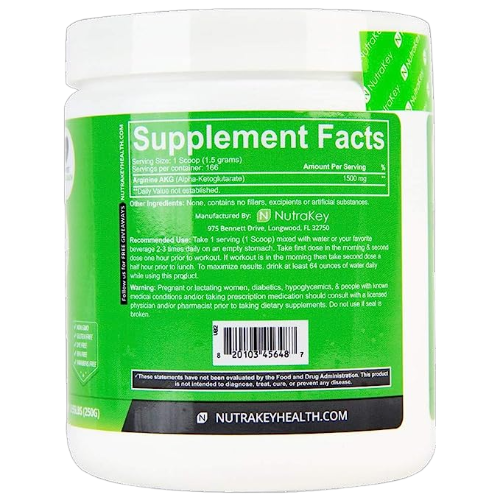 Arginine Alpha Ketoglutarate 166\SRV