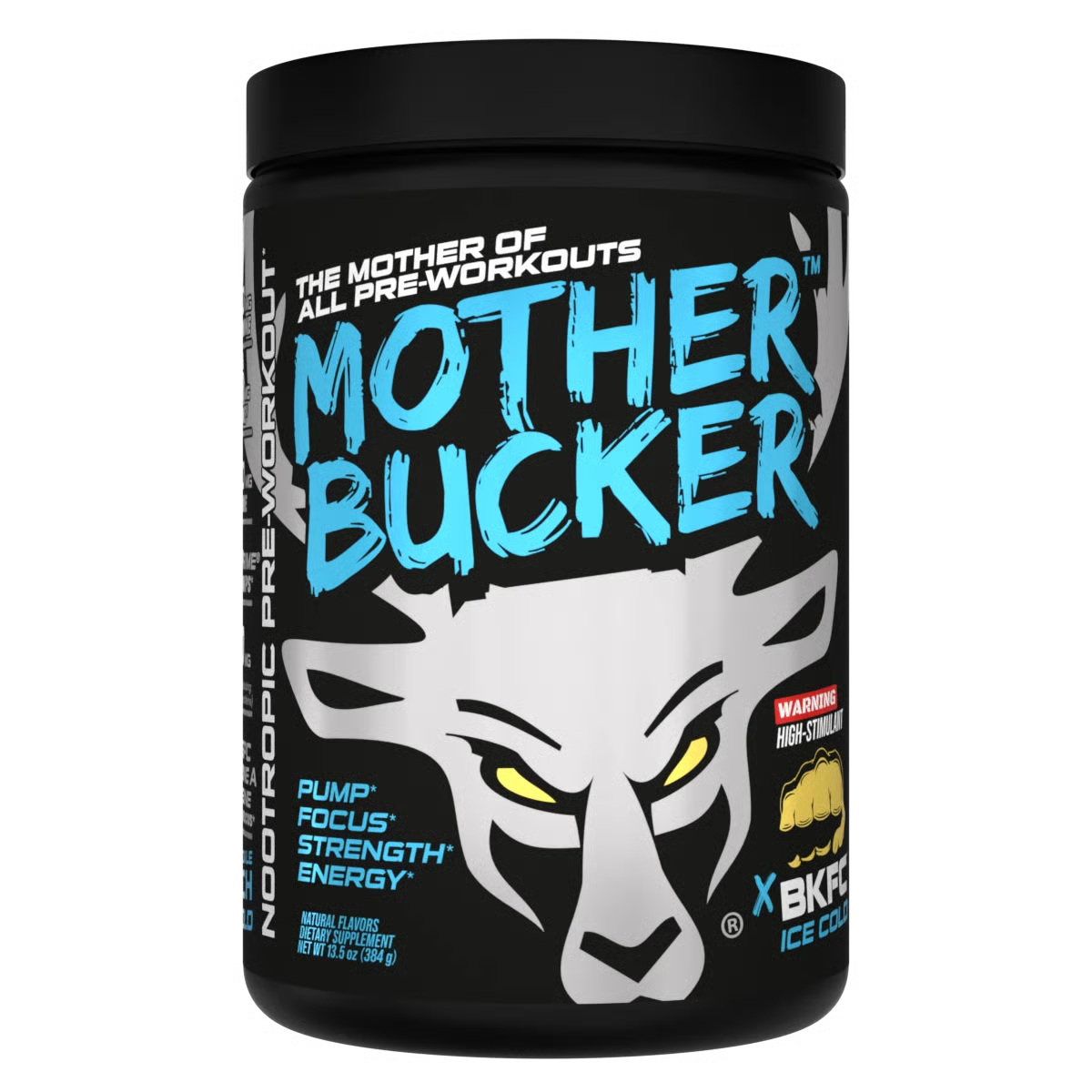 NEW Bucked Up Mother Bucker High Stim Pre-Workout: Bare Knuckle Punch Ice Cold