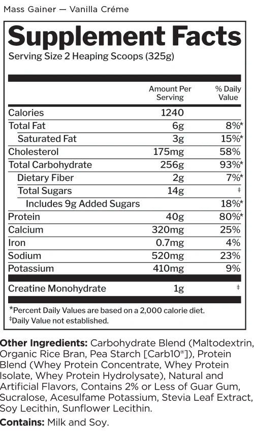 Rule1 Mass Gainer 12lb