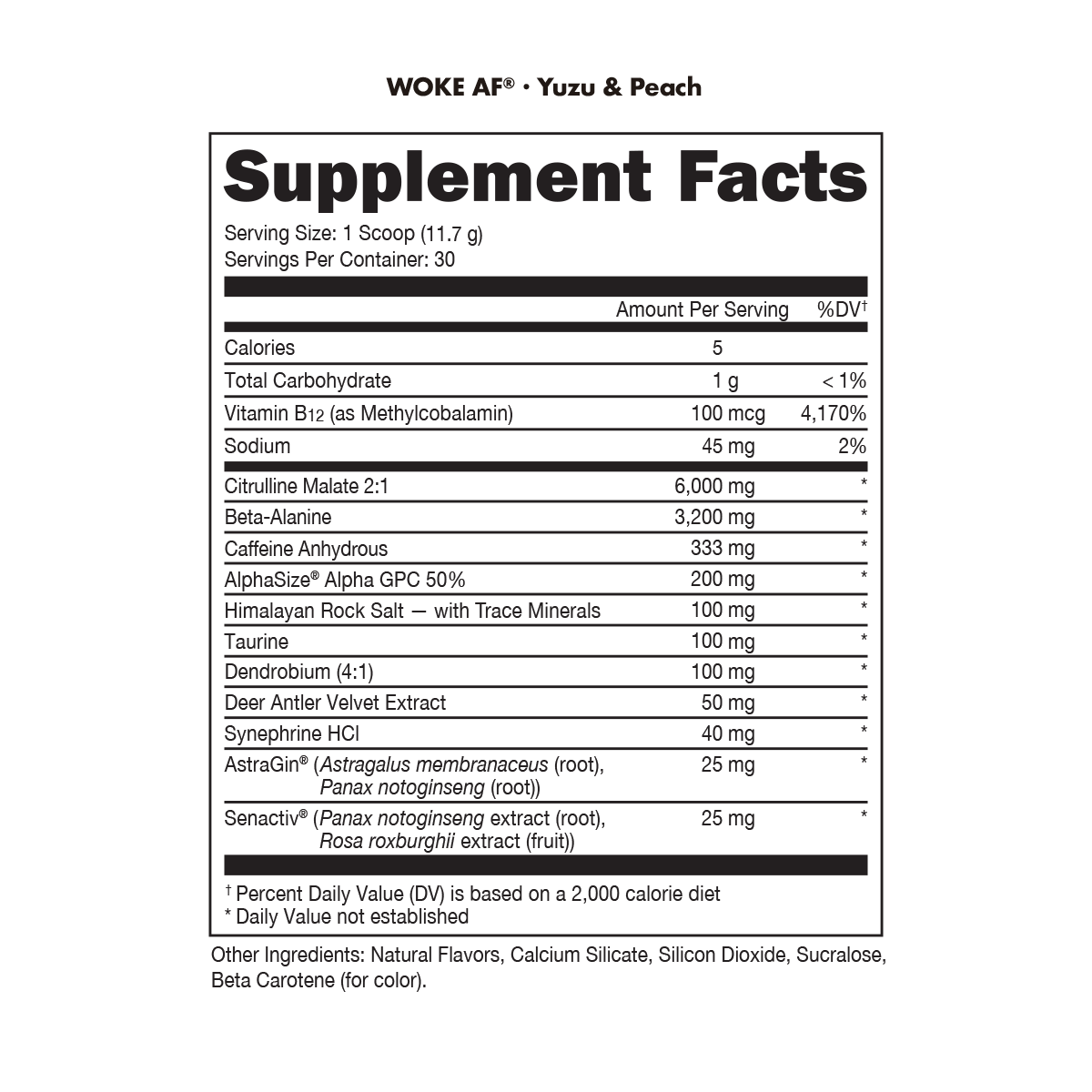 Bucked Up WOKE AF Pre-Workout Anime Series: Yuzu & Peach Flavor