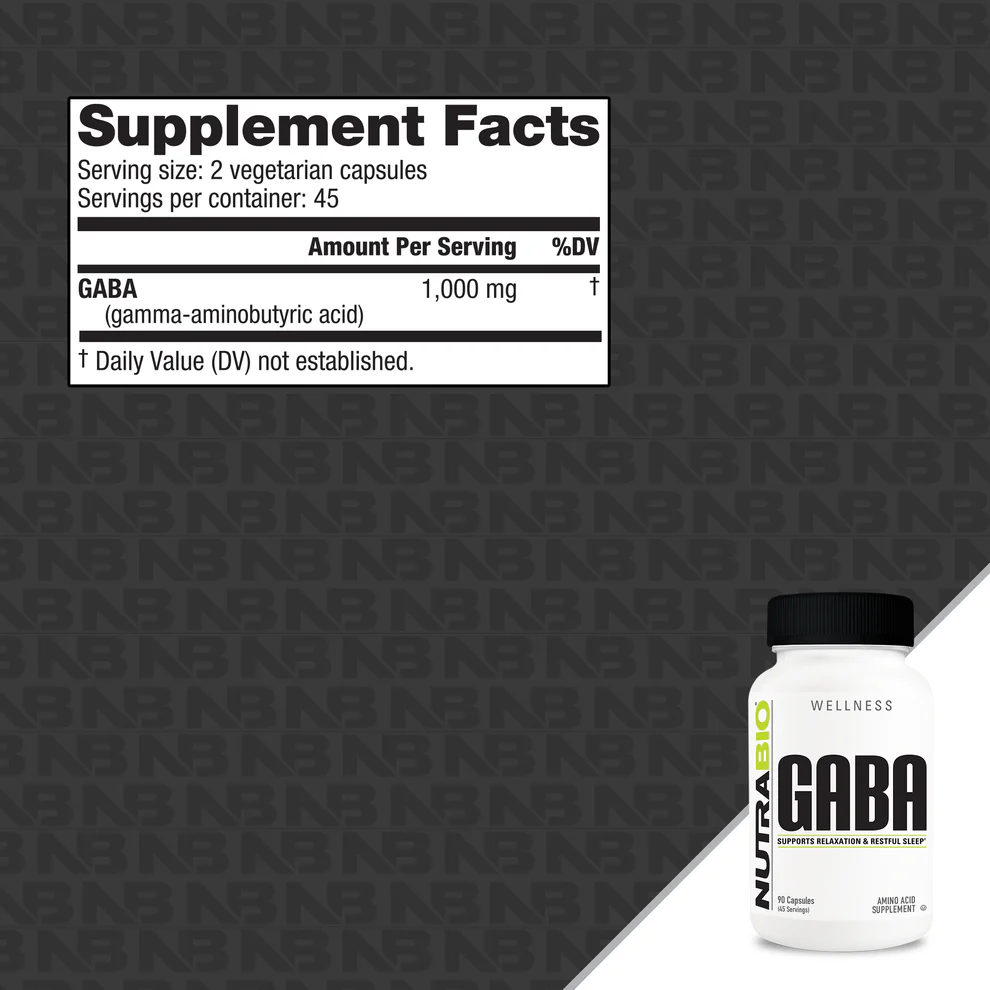 NutraBio GABA 90ct