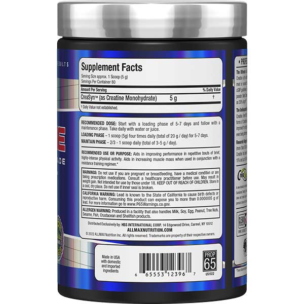 Allmax Creatine Monohydrate Powder 400g