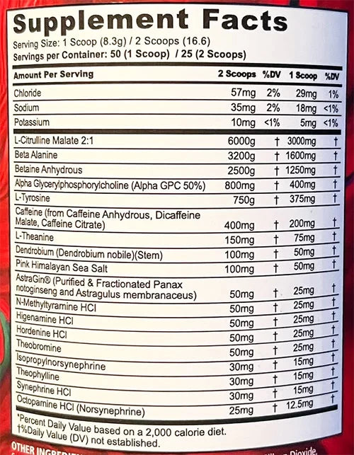 Rampage Extreme Pre Workout