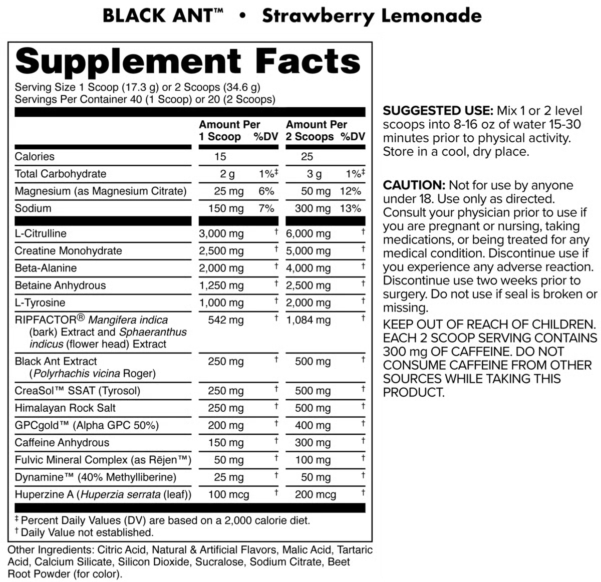 Bucked Up Black Ant Pre-Workout