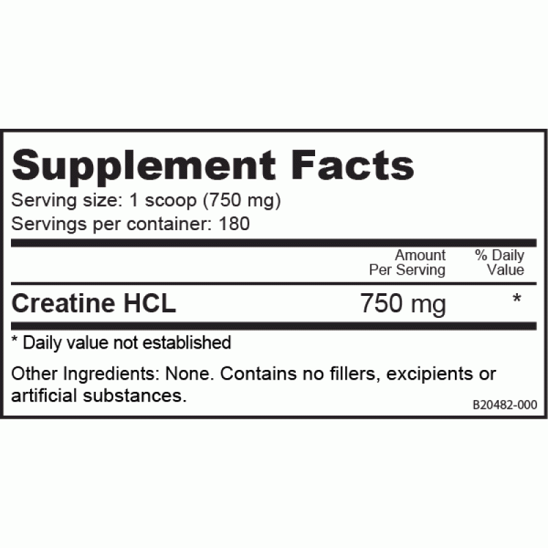 NutraBio Creatine HCL