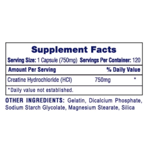 Creatine HCL Capsules