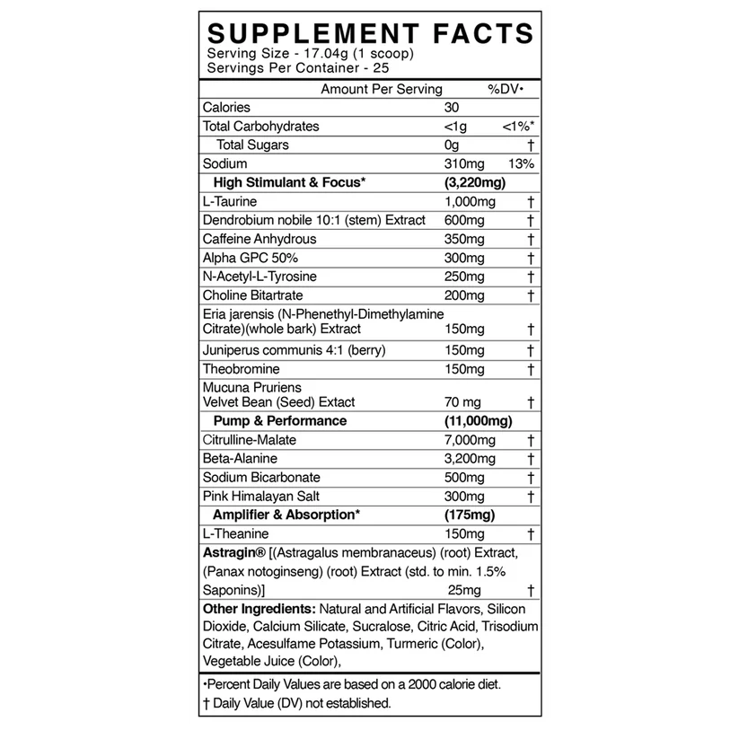 AdreN.O.lyn Underground Pre-Workout
