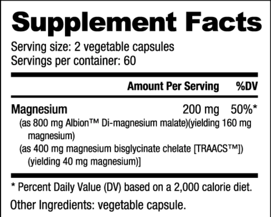 Nutra Bio Reacted Magnesium 120