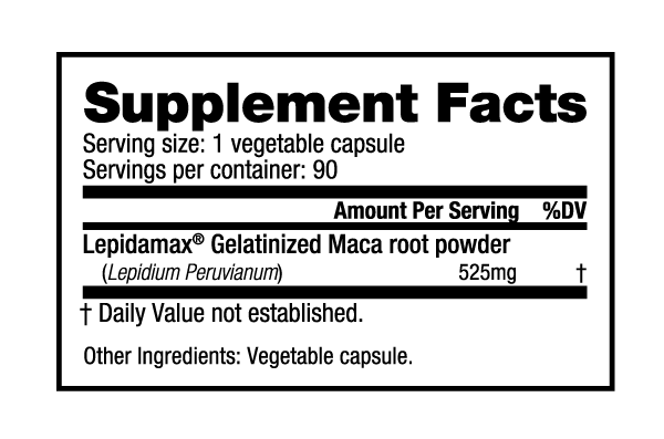 Nutra Bio MACA 525mg 90ct