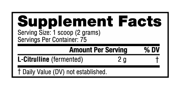 Nutra Bio L Citrulline 150g