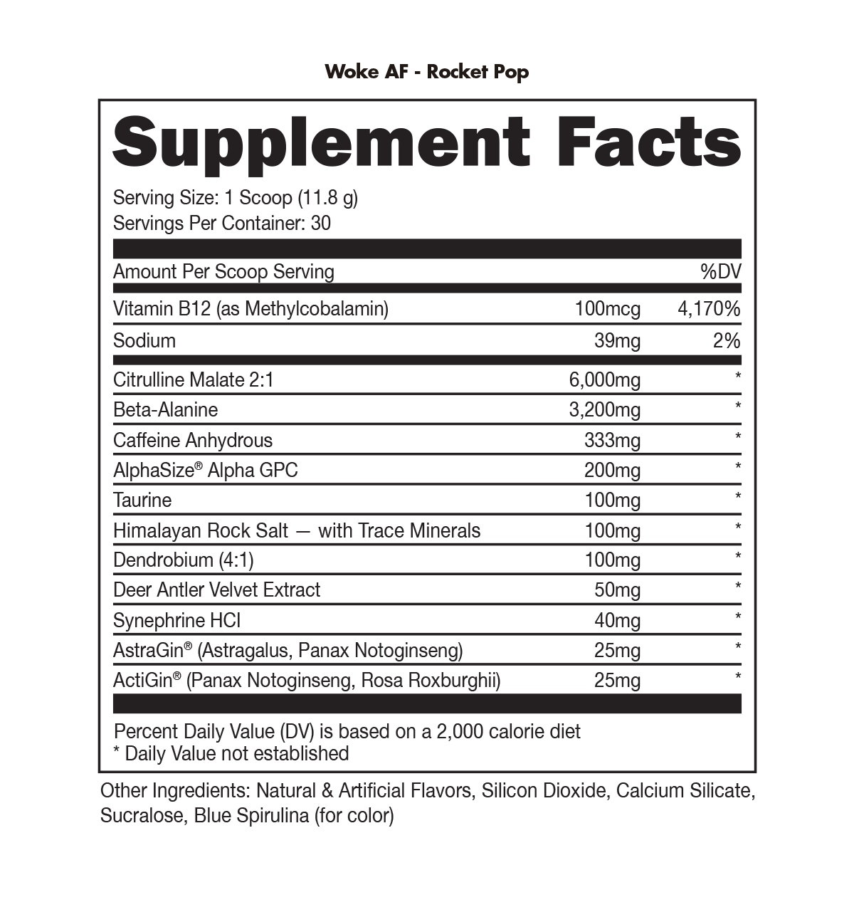 Bucked Up Woke AF Pre-Workout