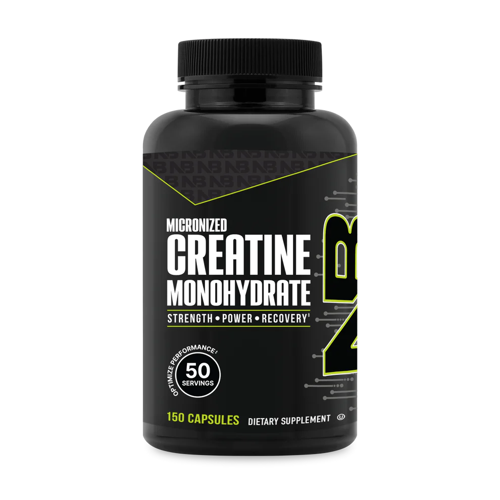 NutraBio Creatine Monohydrate Capsules 150ct