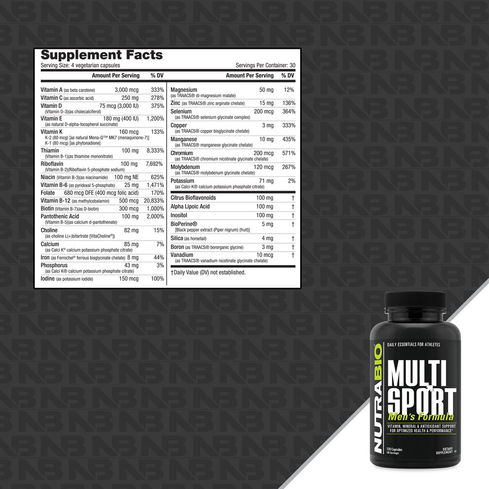 NutraBio MultiSport Men