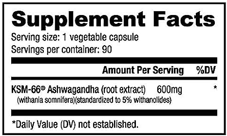 Ashwagandha KSM-66 600mg 90caps