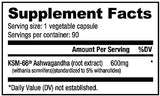 Ashwagandha KSM-66 600mg 90caps