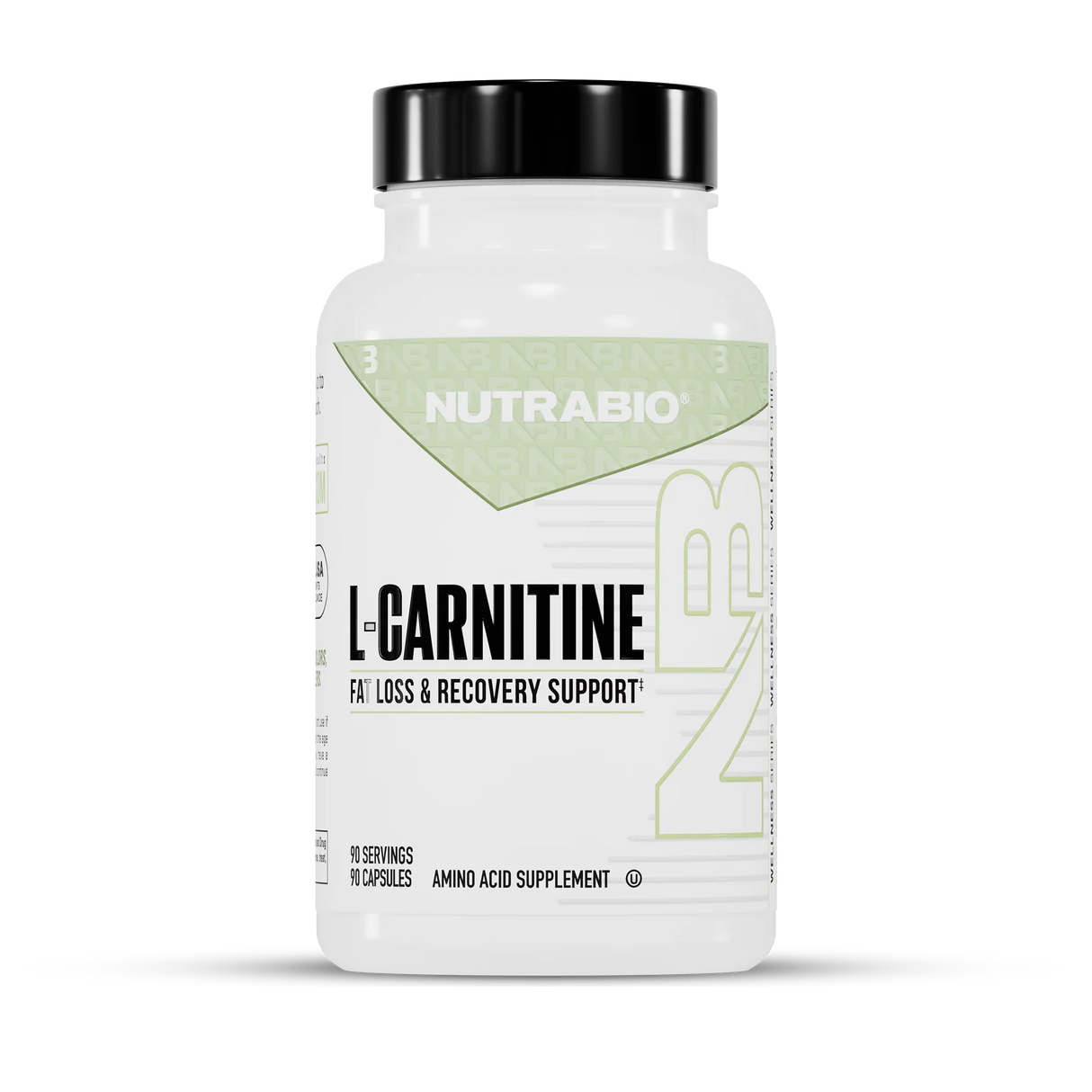 NutraBio L-Carnitine Capsules 90ct
