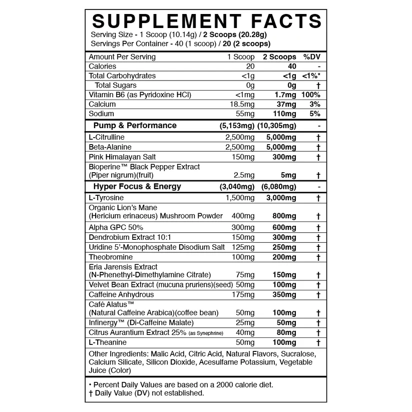 BlackMarket Rule Pre Workout