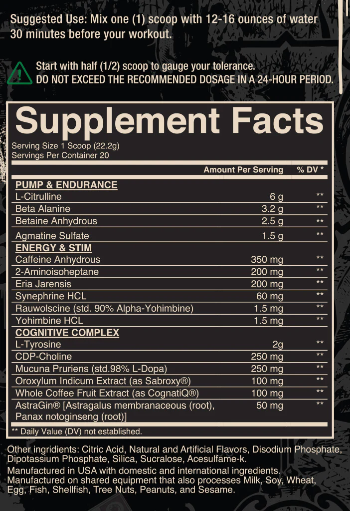 Souls 4 Sale Pre-Workout: "Own Nothing Obey Everything" Atomic Apple Edition
