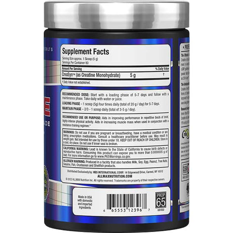 Allmax Creatine Monohydrate Powder 400g