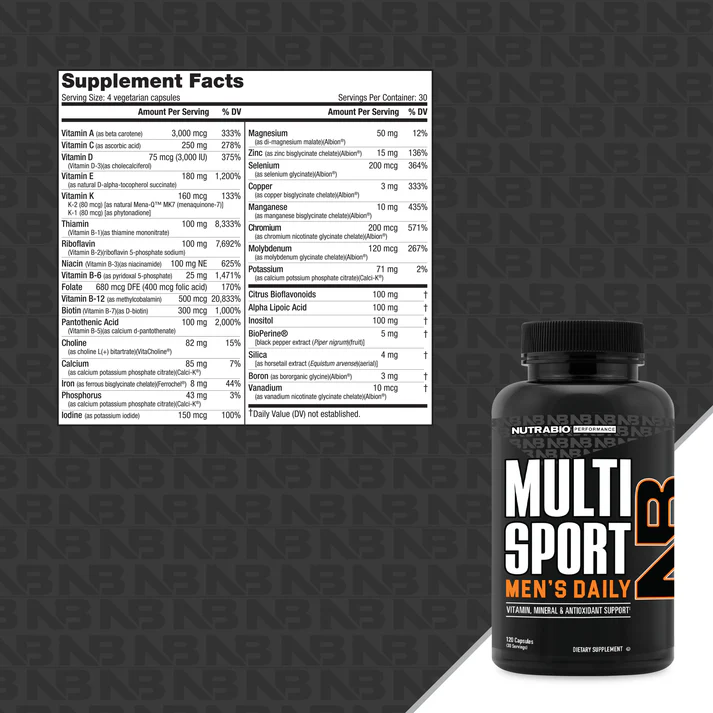 NutraBio Multisport Men/Women