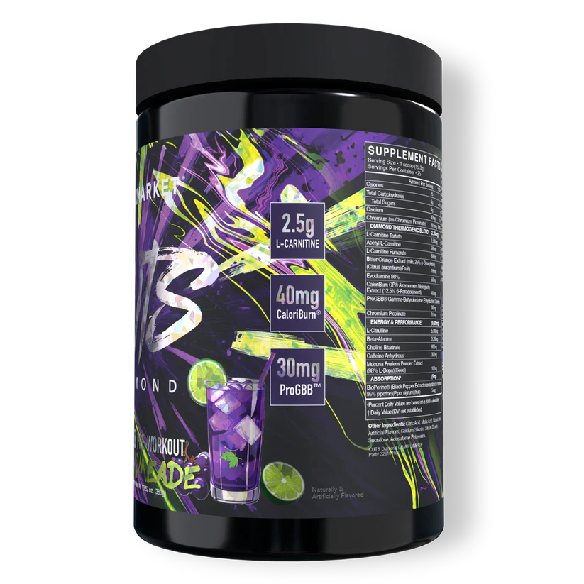 NEW Blackmarket CUTS Diamond Pre-Workout Grape Limeade