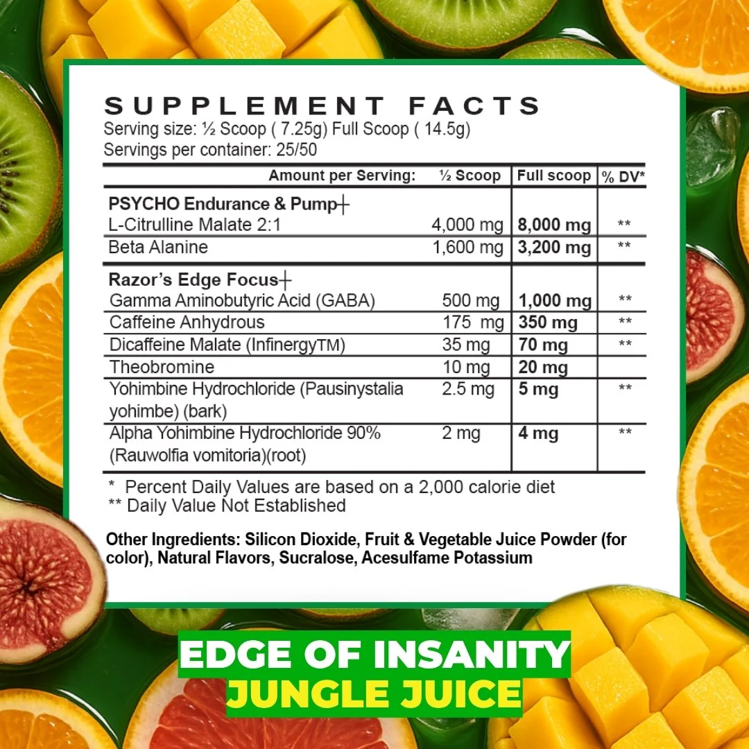 PsychoPharma Edge of Insanity Pre-Workout