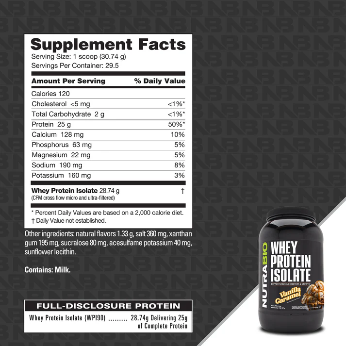 NutraBio Whey Protein Isolate