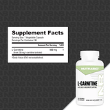 NutraBio L-Carnitine Capsules 90ct